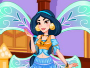 تلبيس الاميرة ياسمين والجني العاب ستايل مجانية Jasmine Princess Winx Style