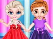 العاب تلبيس اطفال صغيرة Little Sisters Princess Dress