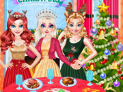 العاب تجهيز المنزل لحفلة Princess Perfect Christmas Party Prep